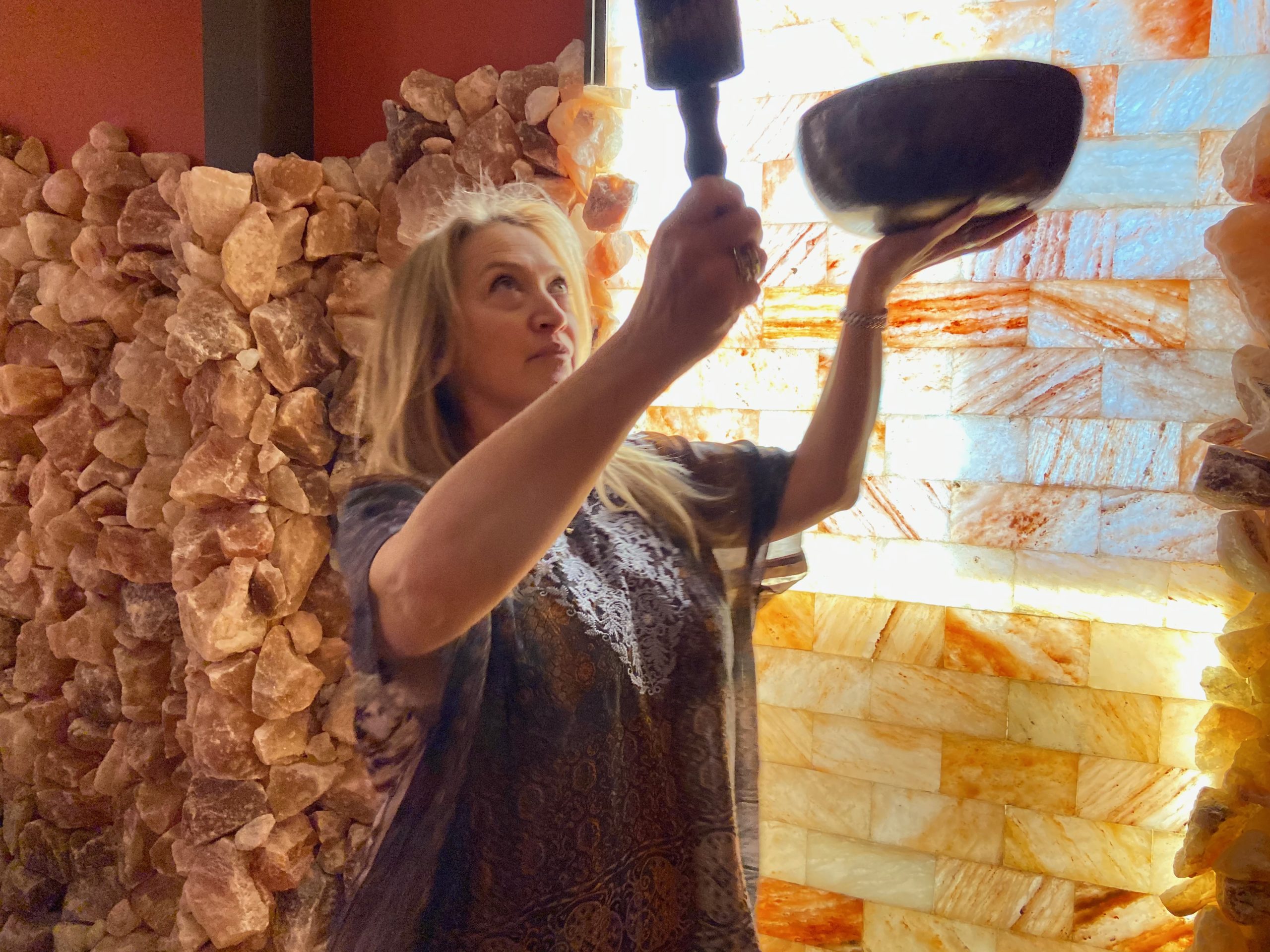 Halotherapy5 Sound Healing in the Salt Room